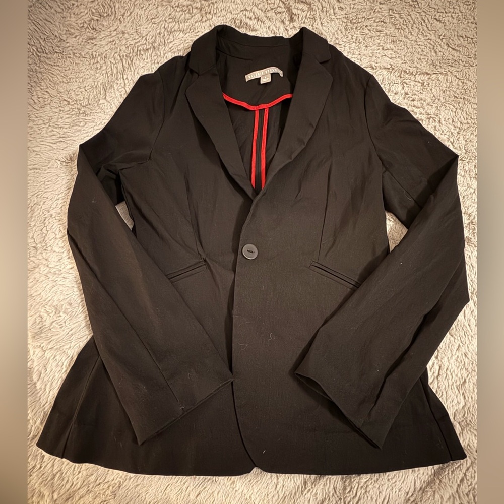 Valerie Stevens Black Blazer with Red Lining